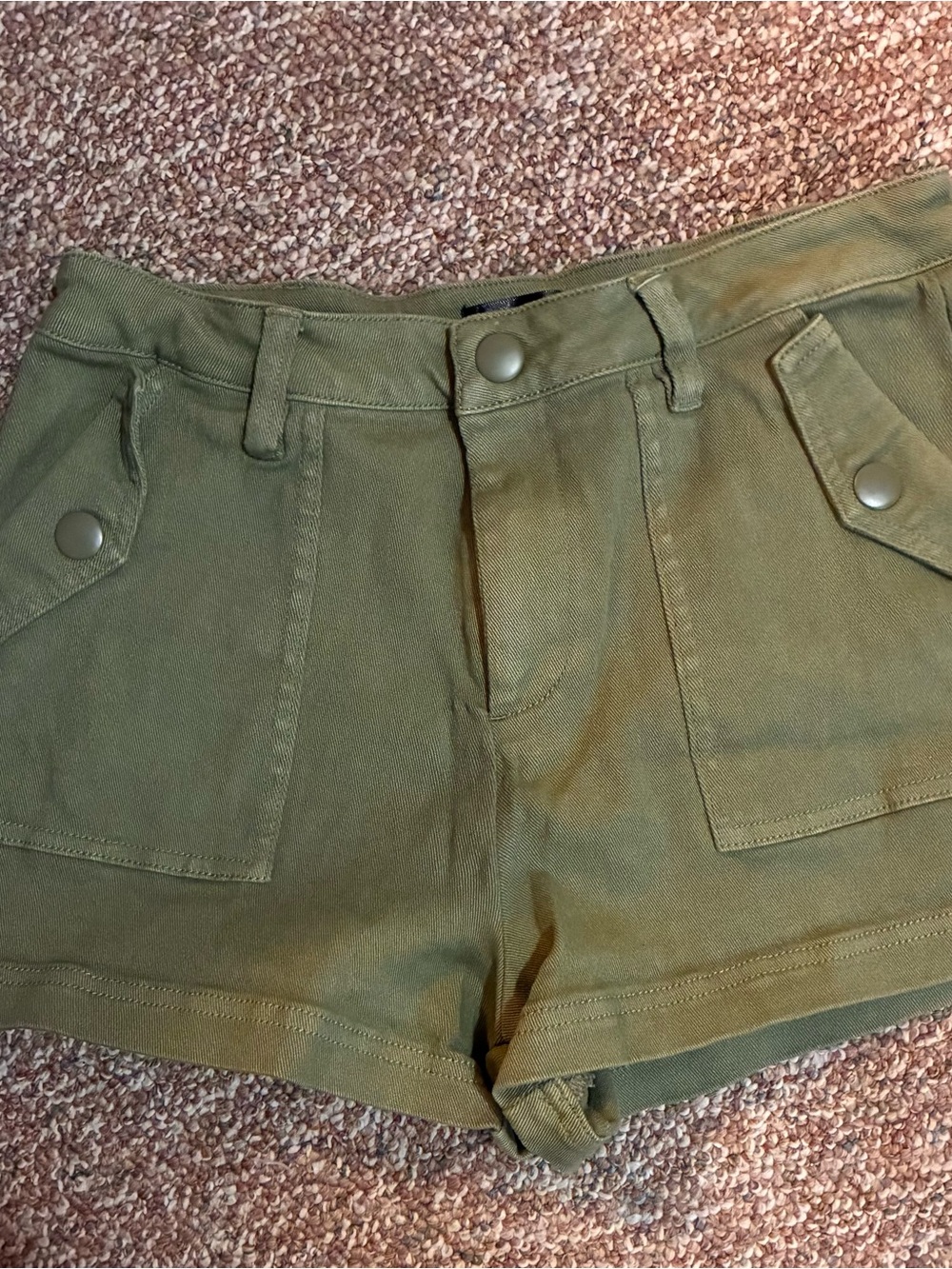 Venus Olive Green Utility Women’s Shorts